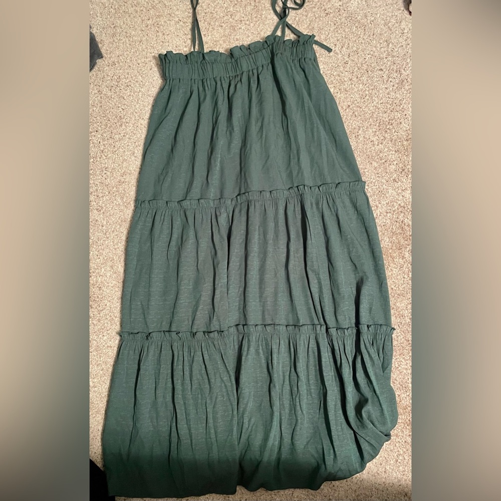 Cute tiered green dress